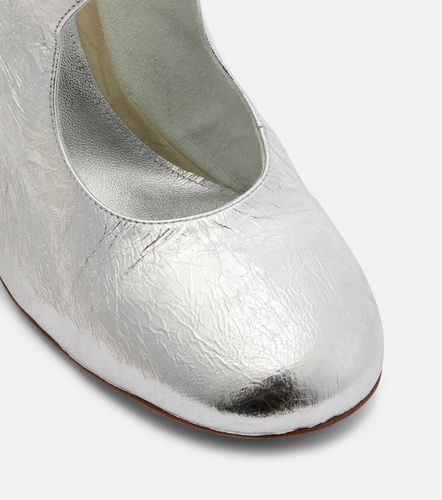 Mules de piel metalizada - Dries Van Noten - Modalova