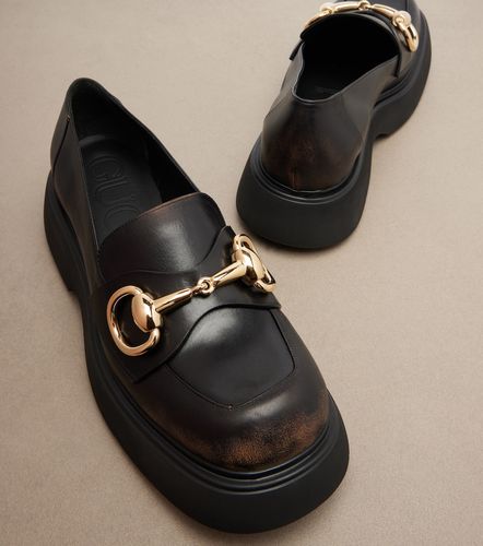 Mocasines de piel con Horsebit - Gucci - Modalova