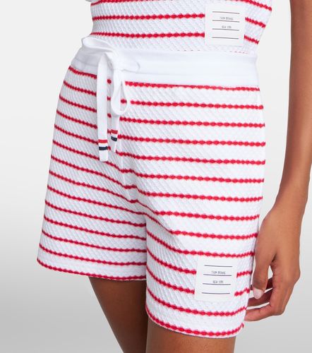 Shorts in cotone a righe - Thom Browne - Modalova