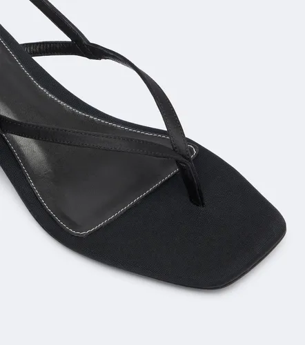 Floral-applique suede slingback sandals - Toteme - Modalova