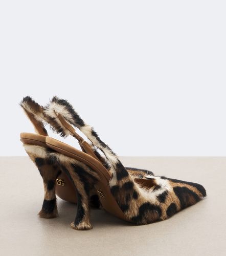 Pumps slingback in cavallino stampato - Dolce&Gabbana - Modalova