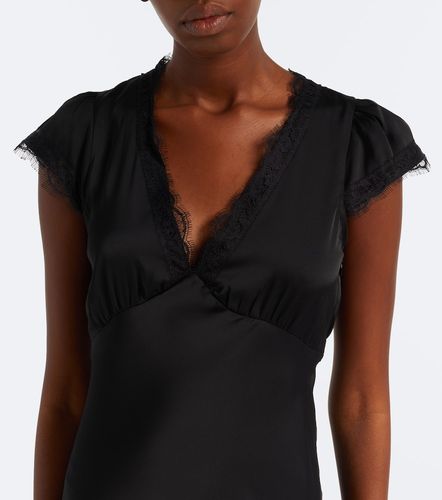 Vestido midi Mina de satén con encaje - Faithfull - Modalova