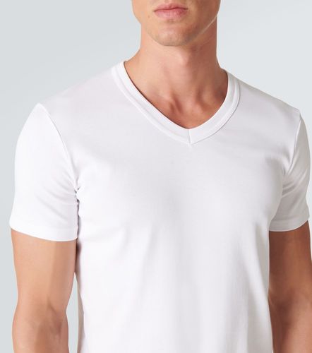 Camiseta de algodón con cuello en V - Tom Ford - Modalova