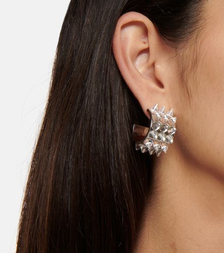 Orecchini a cerchio con cristalli - Amina Muaddi - Modalova