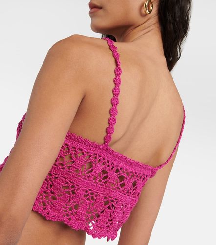 Bianca crochet cotton crop top - Anna Kosturova - Modalova