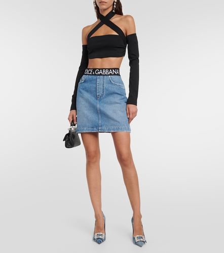 Dolce&Gabbana Logo denim miniskirt - Dolce&Gabbana - Modalova