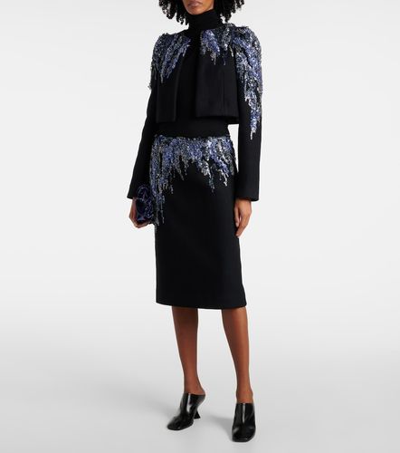 Sequined wool-blend midi skirt - Dries Van Noten - Modalova