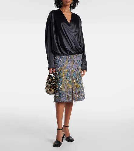 Silk-blend satin blouse - Dries Van Noten - Modalova