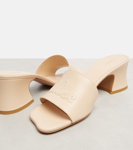 Soleil 55 logo leather mules - Chloe - Modalova