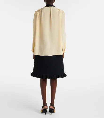 Ruffled silk crepe de chine blouse - Valentino - Modalova
