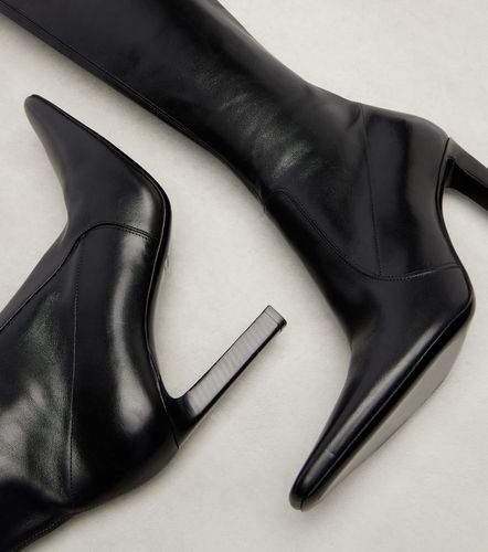 Stiefel Francoise 95 aus Leder - Saint Laurent - Modalova