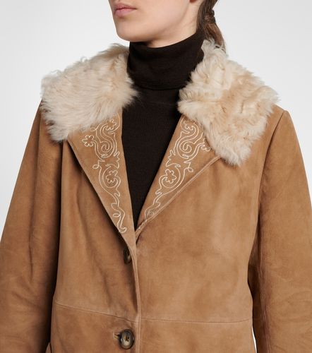 Rixo Cienna embroidered suede coat - Rixo - Modalova