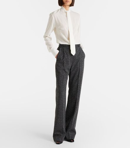 Pantaloni regular a righe gessate - McQueen - Modalova