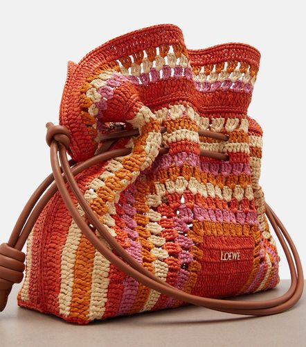 Clutch Flamenco Medium in rafia - Loewe - Modalova