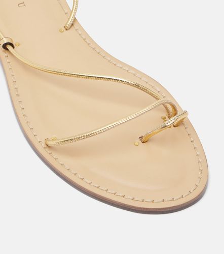 Karima metallic leather sandals - Amanu - Modalova