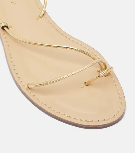 Karima metallic leather sandals - Amanu - Modalova