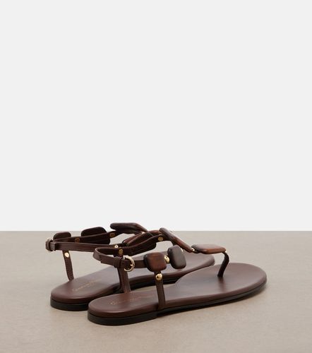 Beaded leather thong sandals - Gianvito Rossi - Modalova