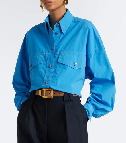 Versace Cropped cotton poplin shirt - Versace - Modalova