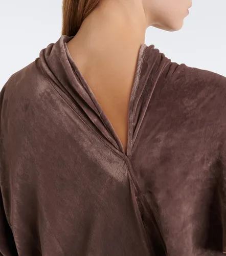 Vestido midi Seb de terciopelo drapeado - Rick Owens - Modalova