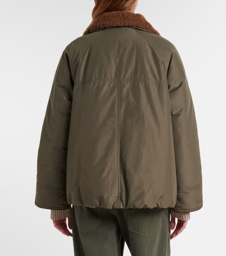 Giacca in misto cotone con shearling - Brunello Cucinelli - Modalova