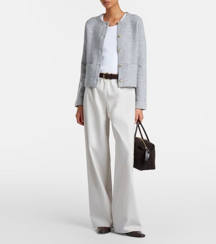 Checked wool and cashmere cardigan - Vince - Modalova