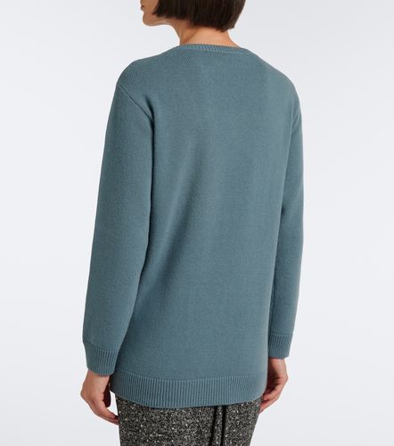 Pullover aus Schurwolle mit Spitze - Valentino - Modalova