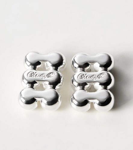 Set di 2 segnaposto Perles placcati - Christofle - Modalova