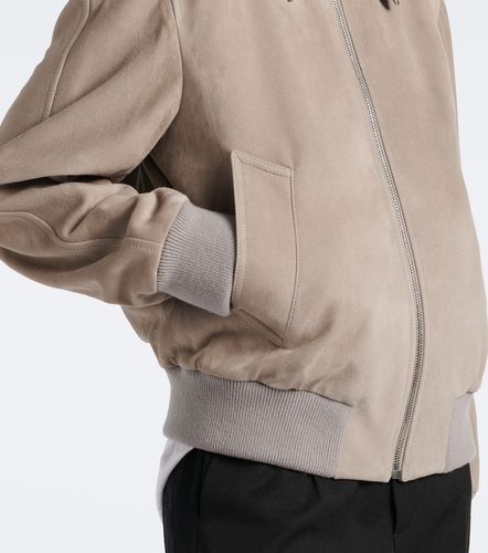 Giacca blouson in suede Intrecciato - Bottega Veneta - Modalova