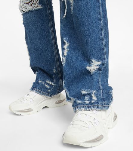 Airmaster suede-trimmed sneakers - Dolce&Gabbana - Modalova