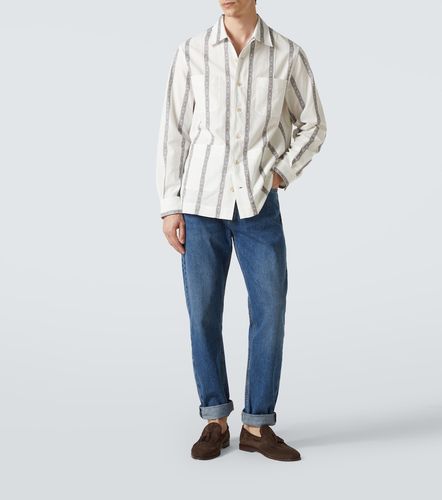 Striped cotton shirt - Brunello Cucinelli - Modalova