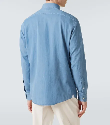 Camicia di jeans in cotone e lino - Zegna - Modalova