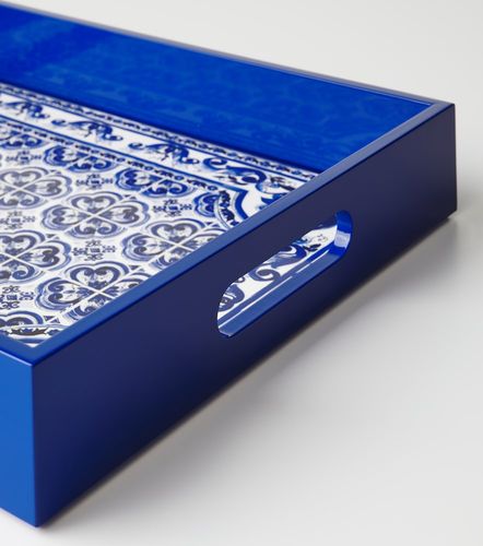 Bandeja Blu Mediterraneo de madera - Dolce&Gabbana Casa - Modalova
