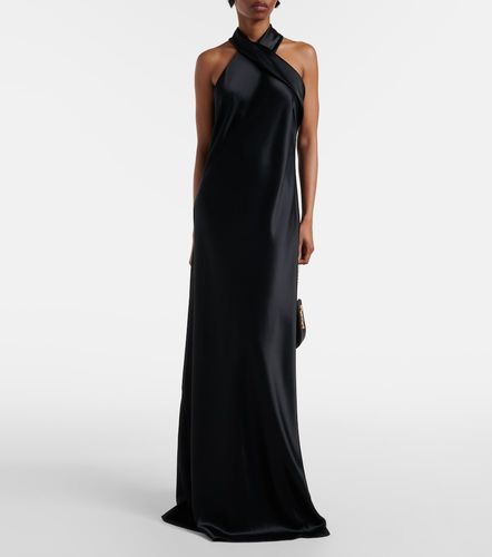 Galvan Satin halter neck gown - Galvan - Modalova