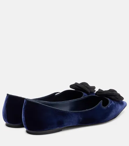 Rose Vivier velvet ballet flats - Roger Vivier - Modalova