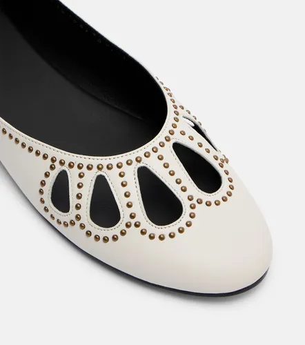 Bloris studded cutout leather ballet flats - Isabel Marant - Modalova