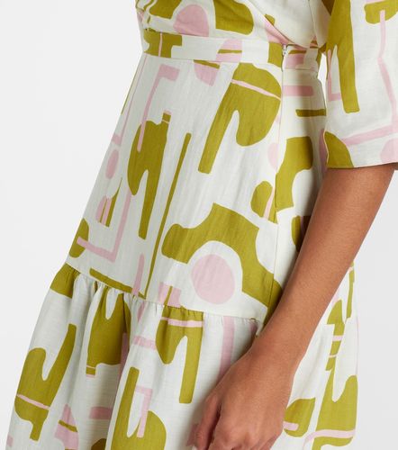 Falda midi Balearic estampada - Adriana Degreas - Modalova