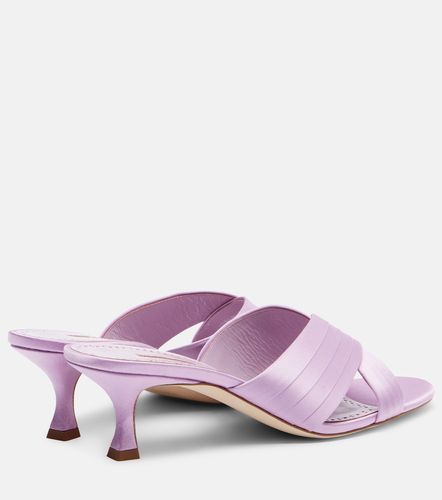 Mules Viera 50 de satén - Manolo Blahnik - Modalova