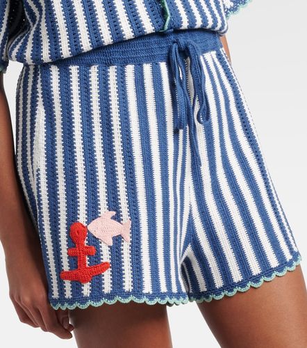 Alémais Shorts in crochet di cotone a righe - Alemais - Modalova