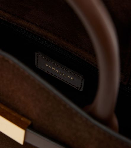 Hudson Small suede top-handle bag - DeMellier - Modalova