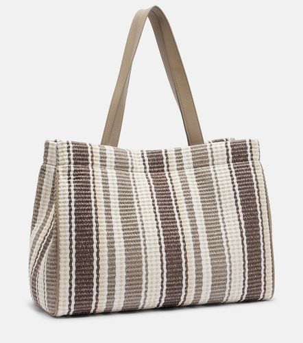 Monili Medium striped raffia tote bag - Brunello Cucinelli - Modalova