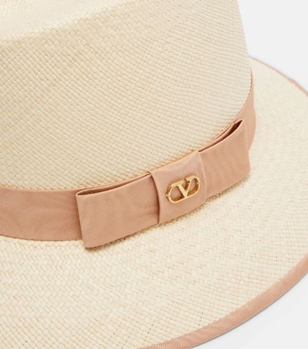 Valentino VLogo straw Panama hat - Valentino - Modalova