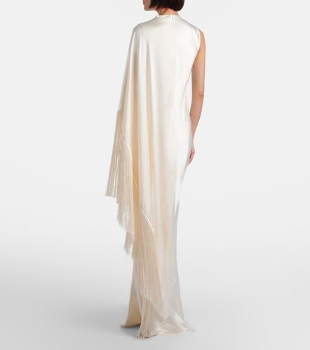 Robe aus Satin mit Cape - Self-Portrait - Modalova