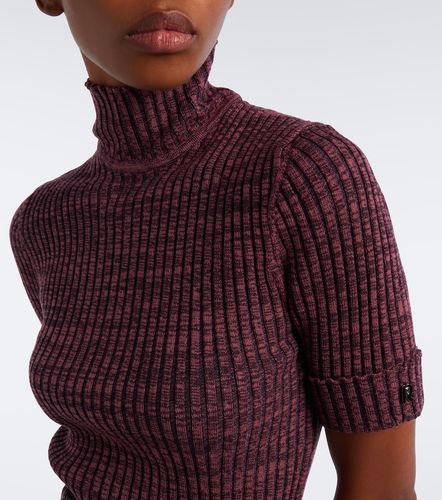 Pullover in lana e seta a coste - Rabanne - Modalova