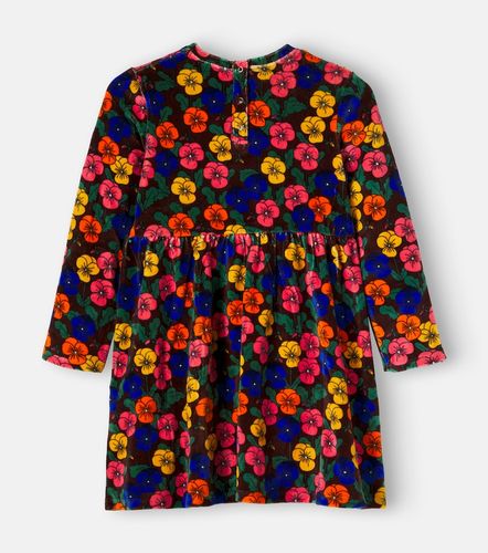 Vestido de terciopelo de algodón floral - Mini Rodini - Modalova