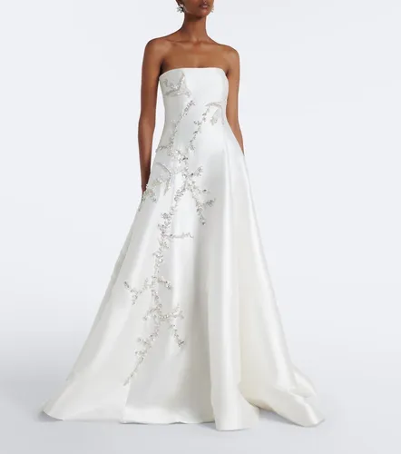 Bridal embellished strapless bustier gown - Costarellos - Modalova