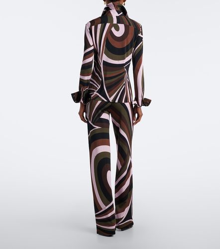 Iride jersey satin straight pants - Pucci - Modalova