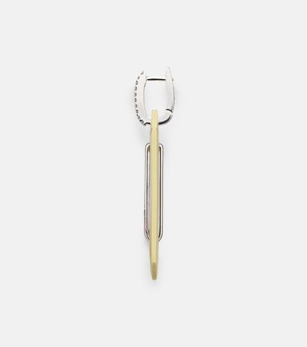 Chiara Big 18kt gold single earring with diamonds - Eera - Modalova