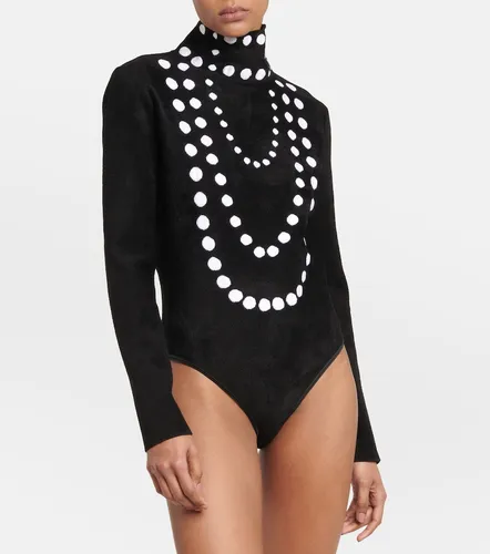 Jacquard velvet chenille bodysuit - Alaia - Modalova