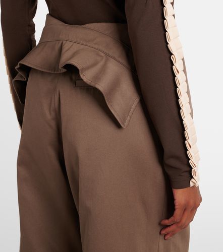 Pantalones anchos de sarga de algodón - JW Anderson - Modalova