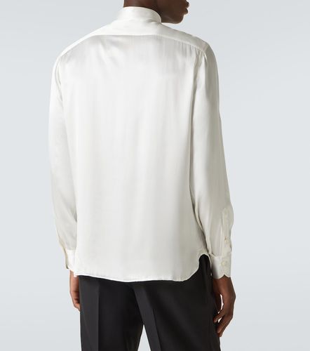 Camisa de esmoquin de satén de seda - Rubinacci - Modalova